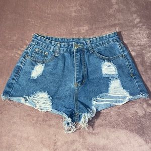 SHEIN size S jean shorts.